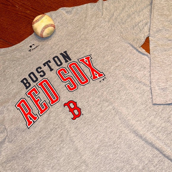 Fanatics Other - BOSTON⚾️RED SOX❤️Long Sleeved Gray TEE by FANATICS MLB⚾️Mens XL